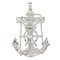 Sterling Silver Mariners Cross Pendant Charm Jewelry 79mm x 55mm
